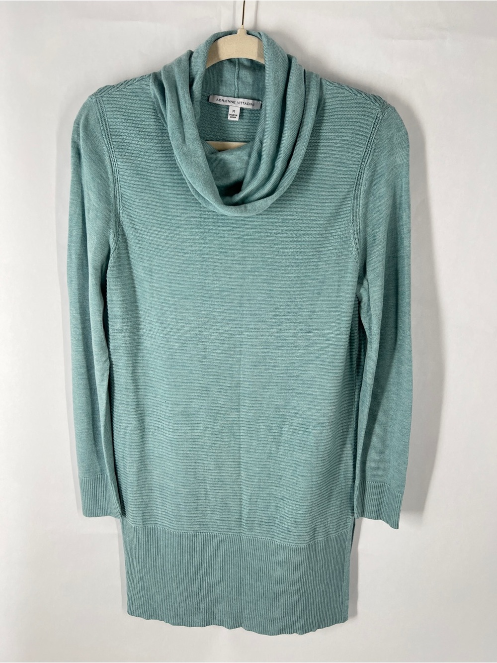 Adrienne Vittadini Reef Heather Cowl Neck Tunic Sweater Size M